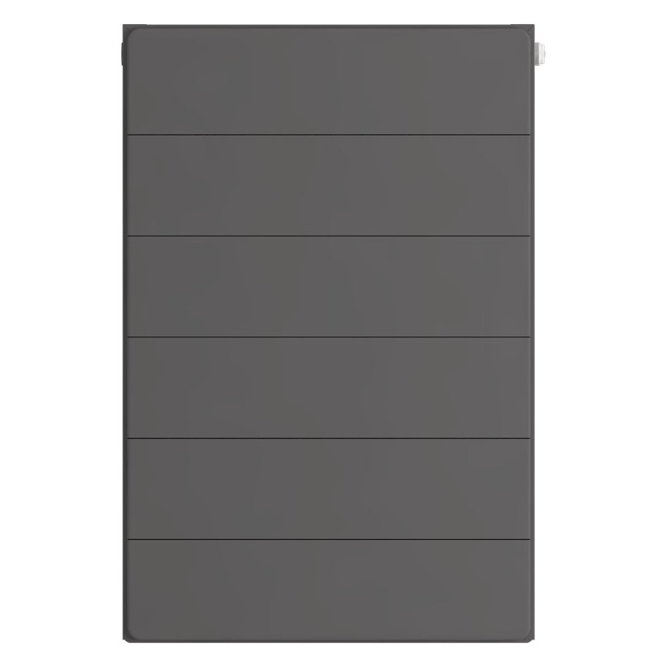 Flat Cover Plate with Lines 600 x 400 Matt Anthracite