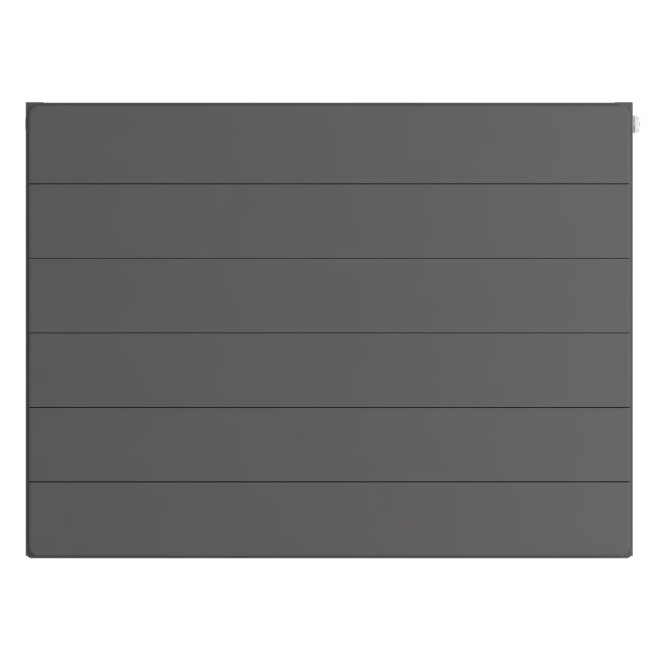 Flat Cover Plate with Lines 600 x 800 Matt Anthracite