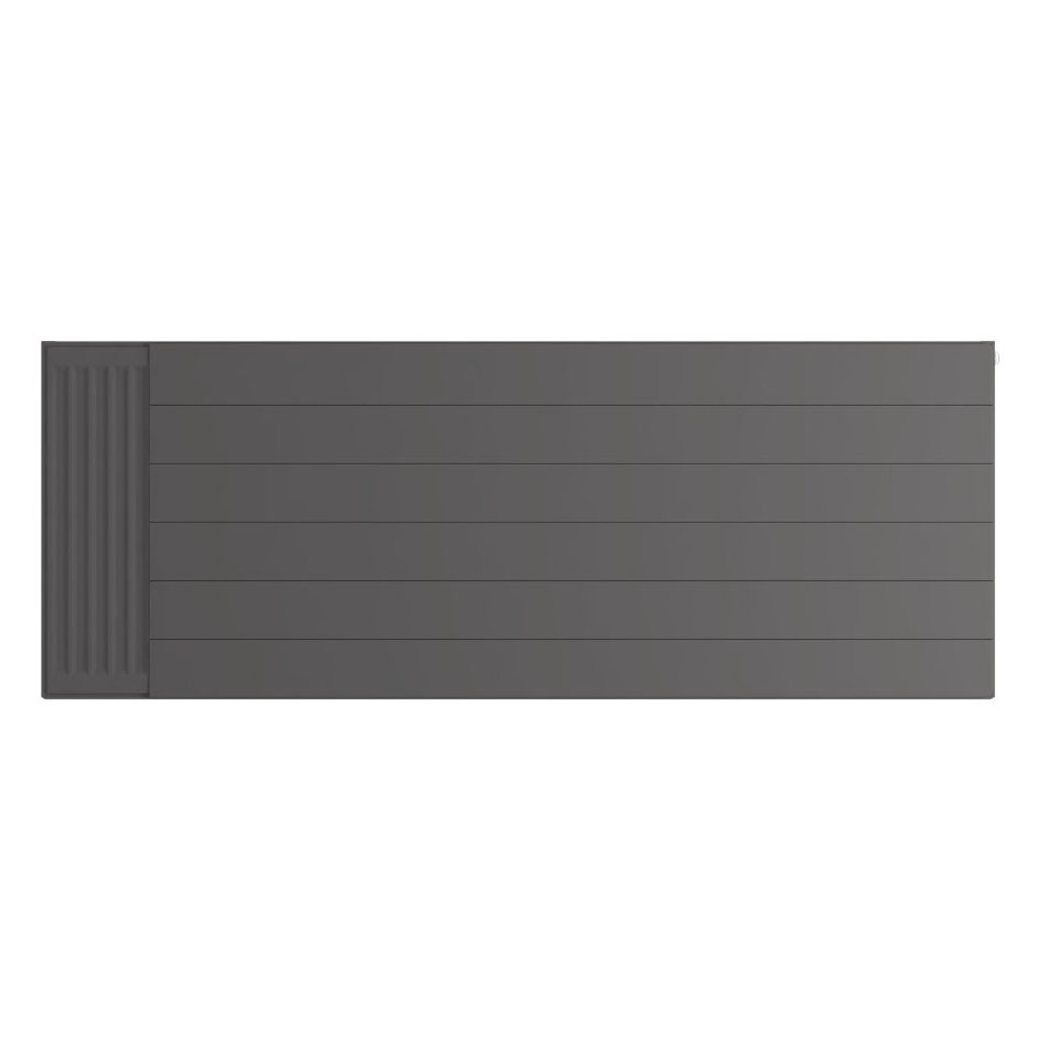 Flat Cover Plate with Lines 600 x 1600 Matt Anthracite