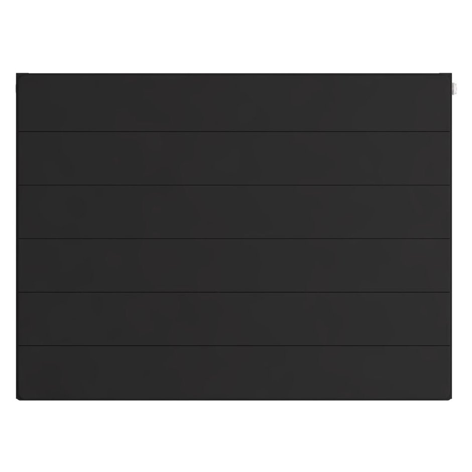 Flat Cover Plate with Lines 600 x 800 Matt Black