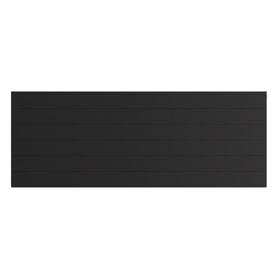 Flat Cover Plate with Lines 600 x 1600 Matt Black