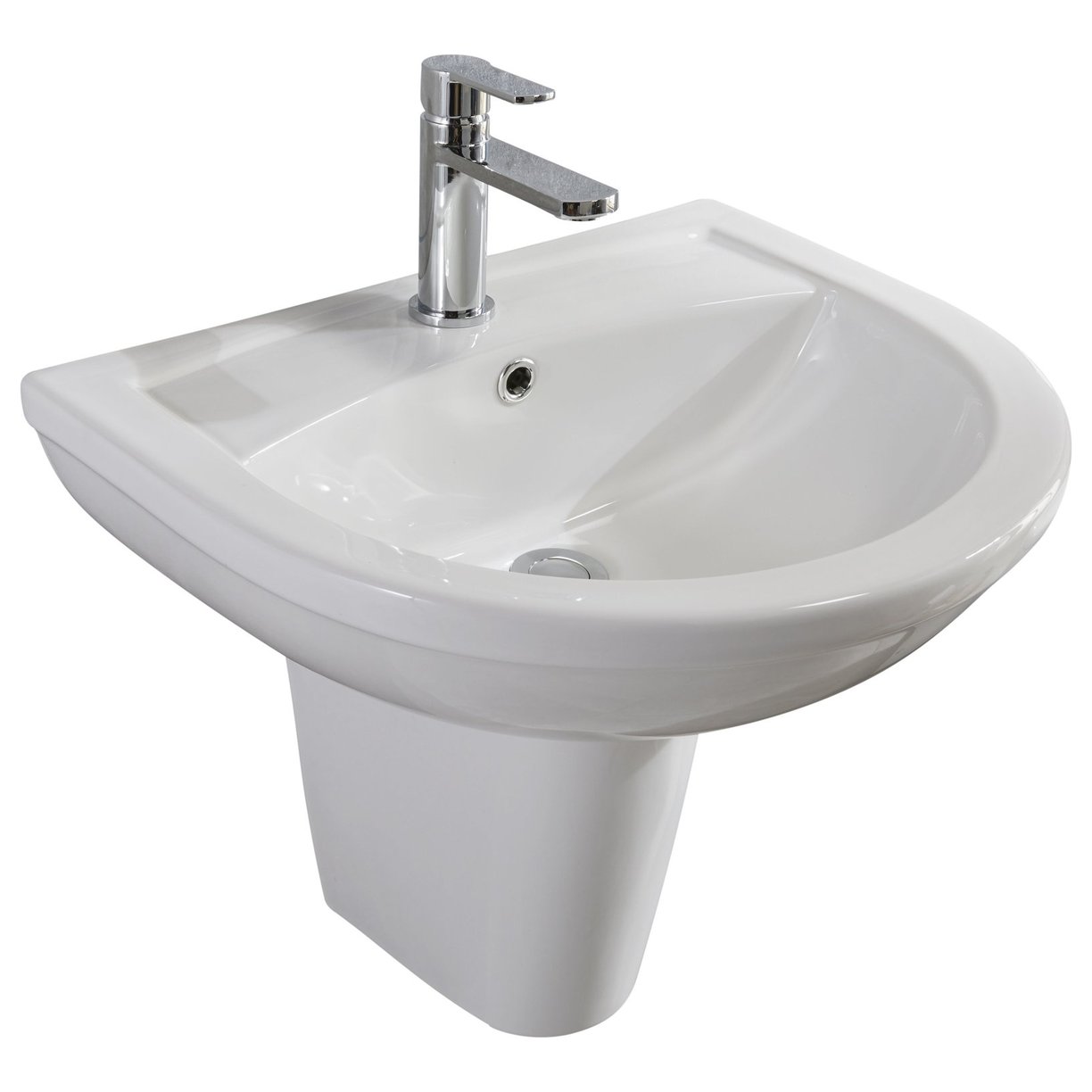 Skara 550 Basin & Semi-Pedestal