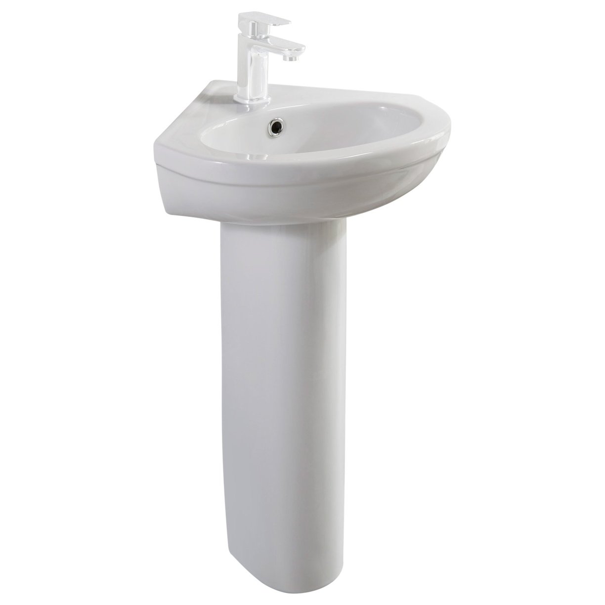 Skara 330 Corner Basin & Pedestal