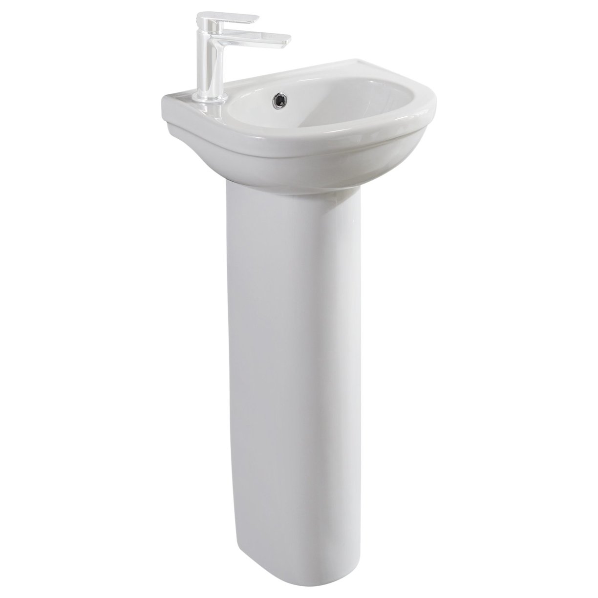 Skara 360 Cloakroom Basin & Pedestal