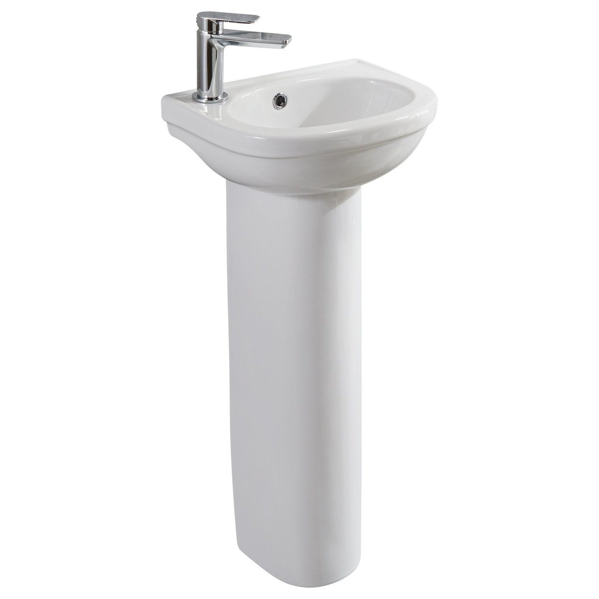 Skara 360 Cloakroom Basin & Pedestal