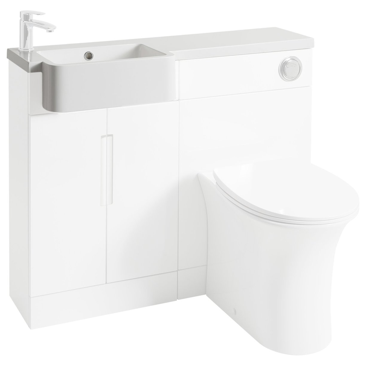 Lewis 1000mm Semi Recessed Basin L/H