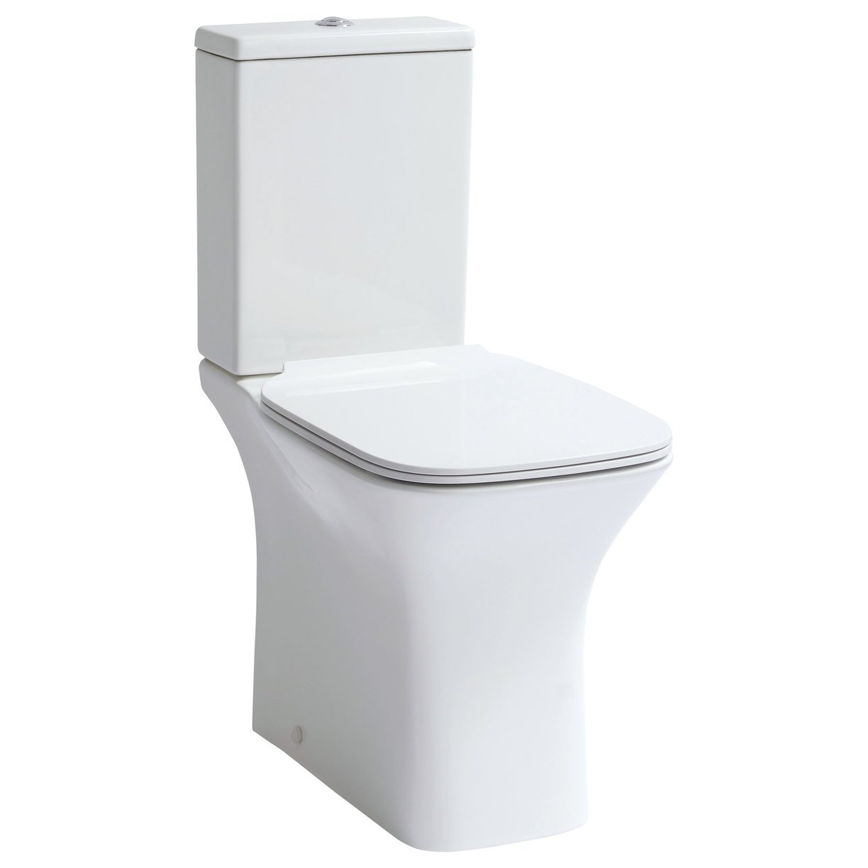 Rhu Open Back WC Pan, Cistern & Seat