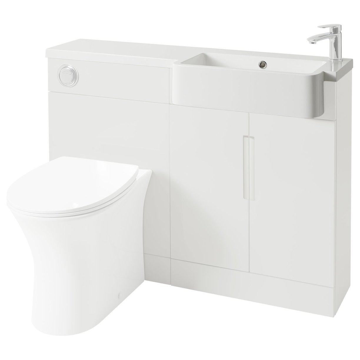 Lewis 1100mm Semi Recessed Basin  R/H