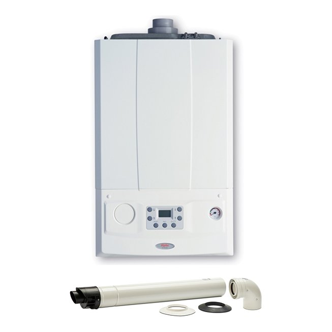 Evoke 33NX Combi & Push Fit Easy Flue 750mm