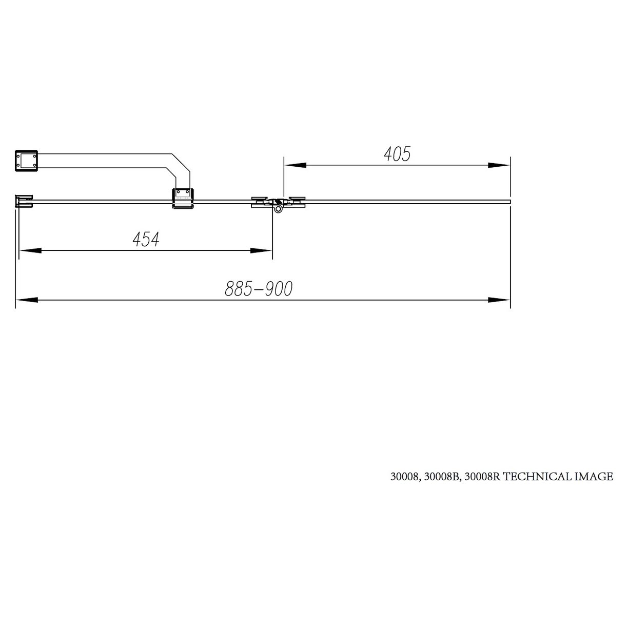 Dornoch double Folding Bath screen Chrome