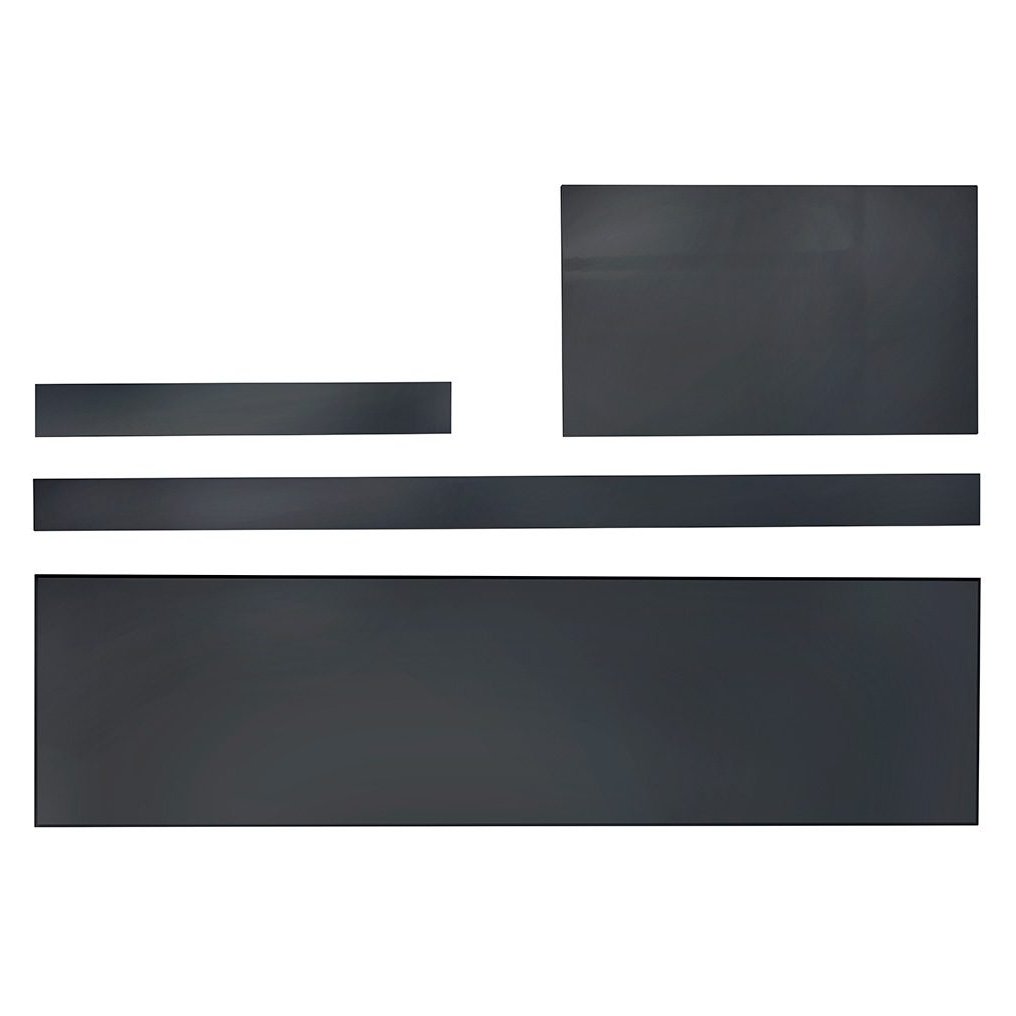1700mm MDF Bath Panel Matt Black