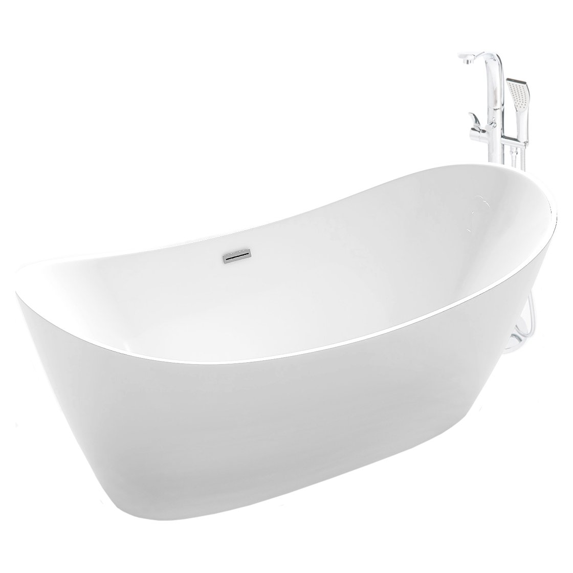 Dee 1700 x 800mm DE Free Standing Acrylic Slipper Bath