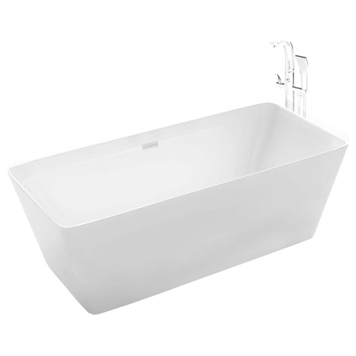 Mull 1700 x 800mm Square DE Free Standing Acrylic Bath