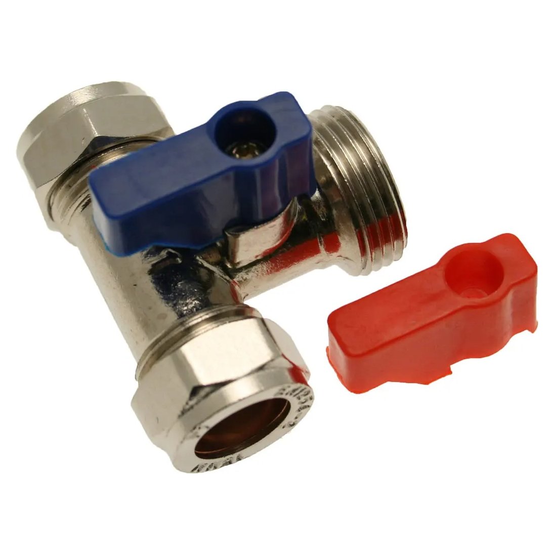 15MM X 3/4 TEE WASHING MACHINE TAP CP