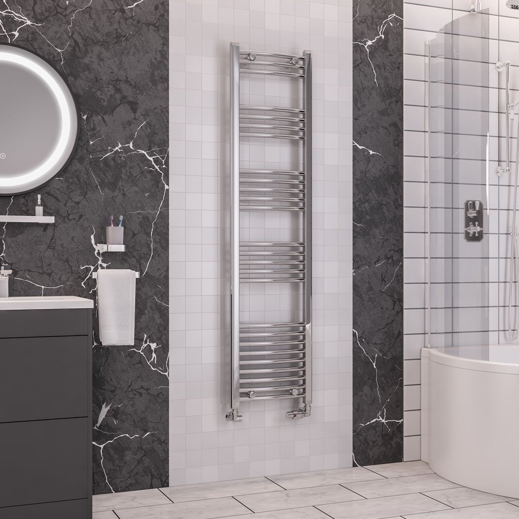 Wendover Curved Multirail 1600 x 400 Chrome