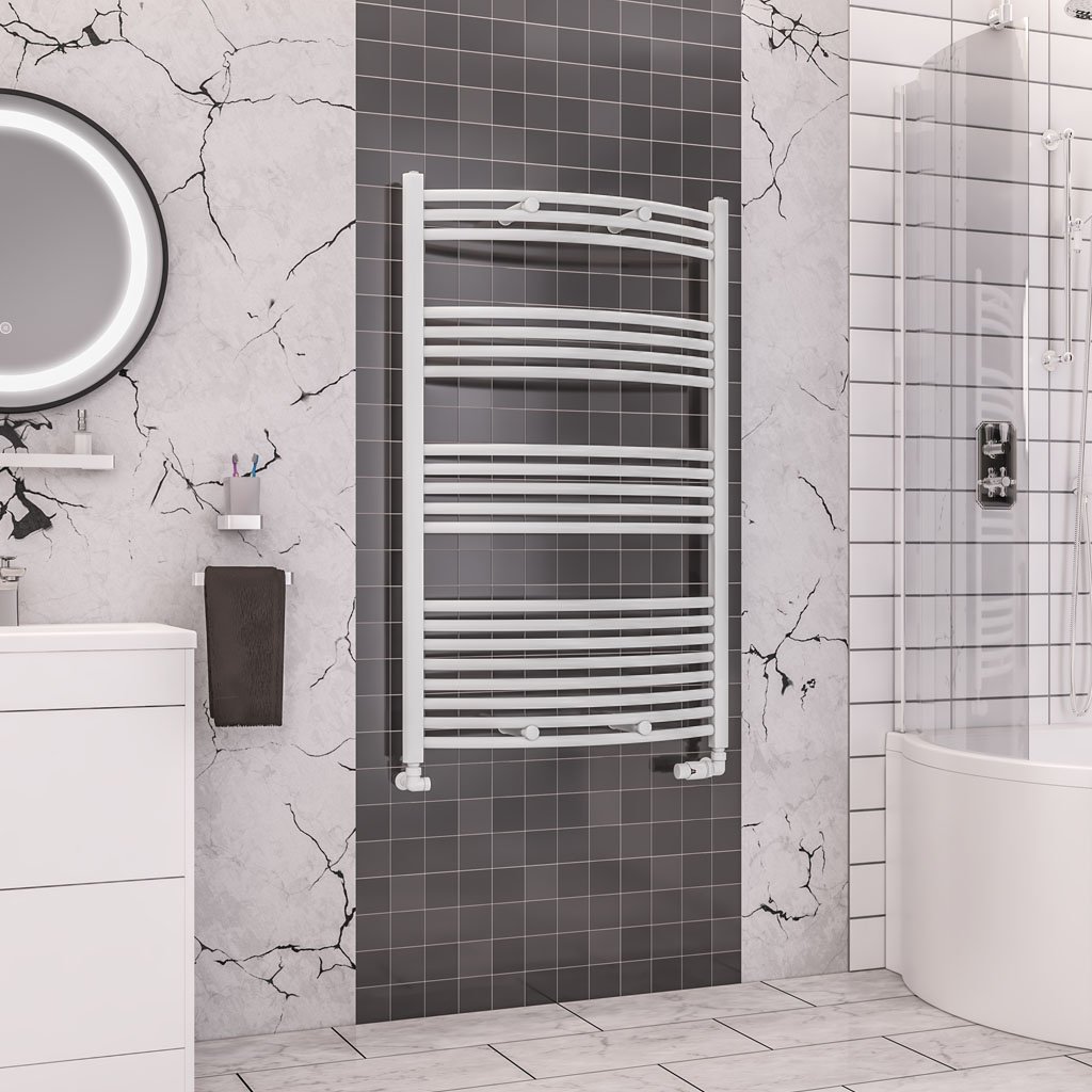 Wendover Curved Multirail 1200 x 750 White