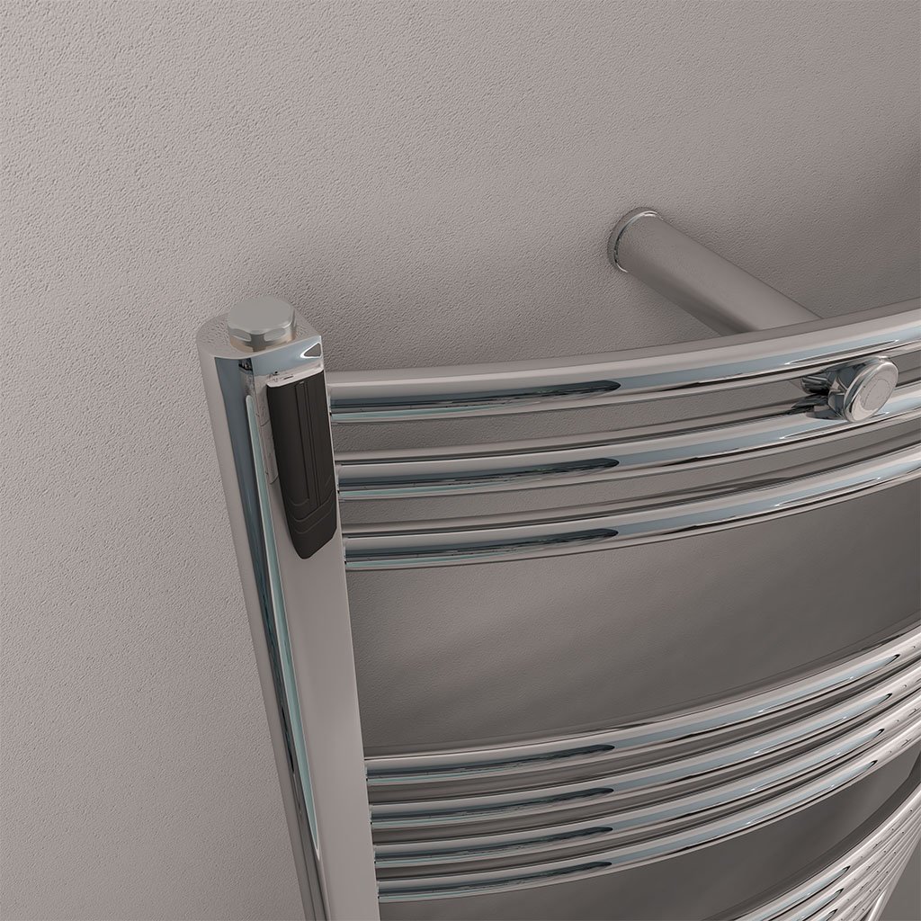 Wendover Curved Multirail 600 x 750 Chrome