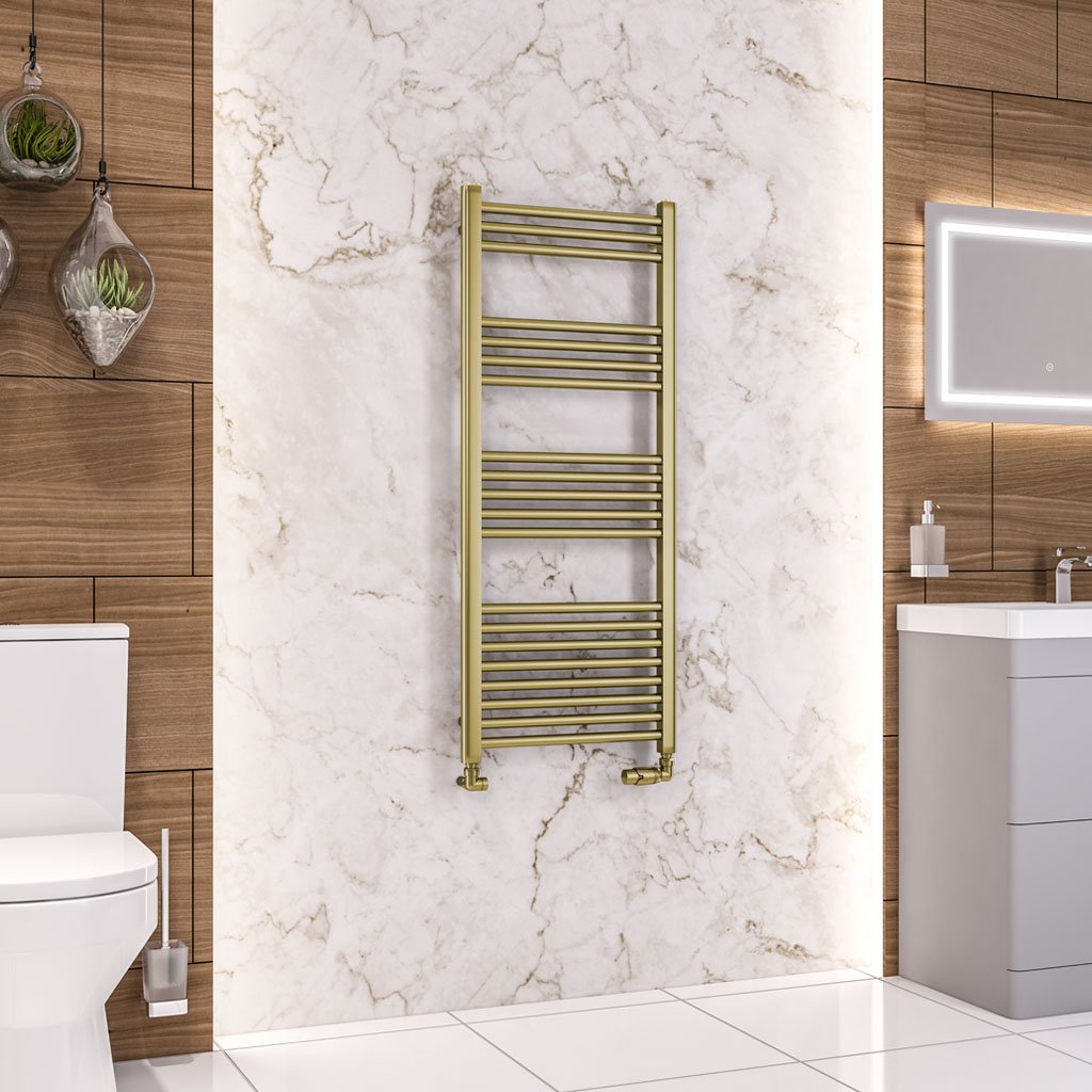 Wendover Straight Multirail 1200 x 500 - Brushed Brass