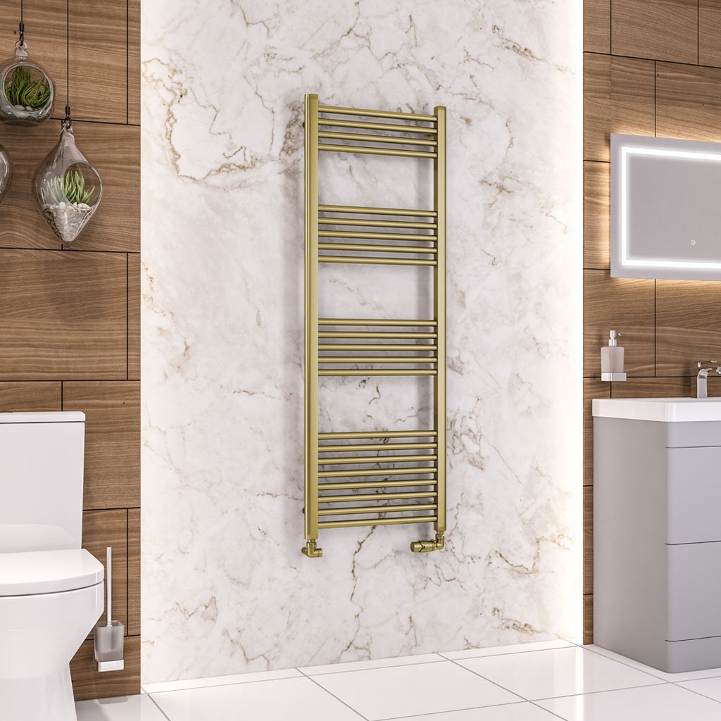 Wendover Straight Multirail 1400 x 500 - Brushed Brass