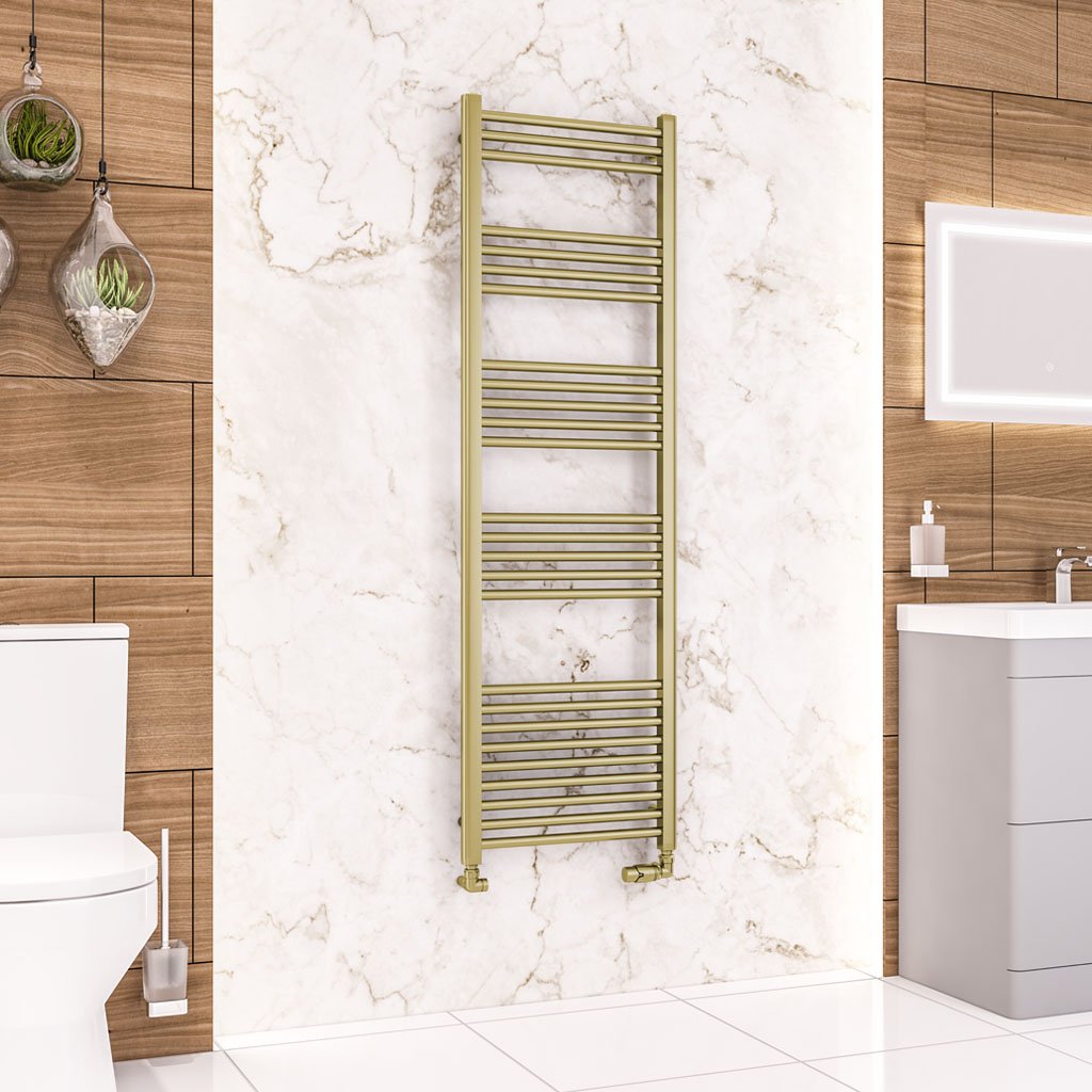 Wendover Straight Multirail 1600 x 500 - Brushed Brass