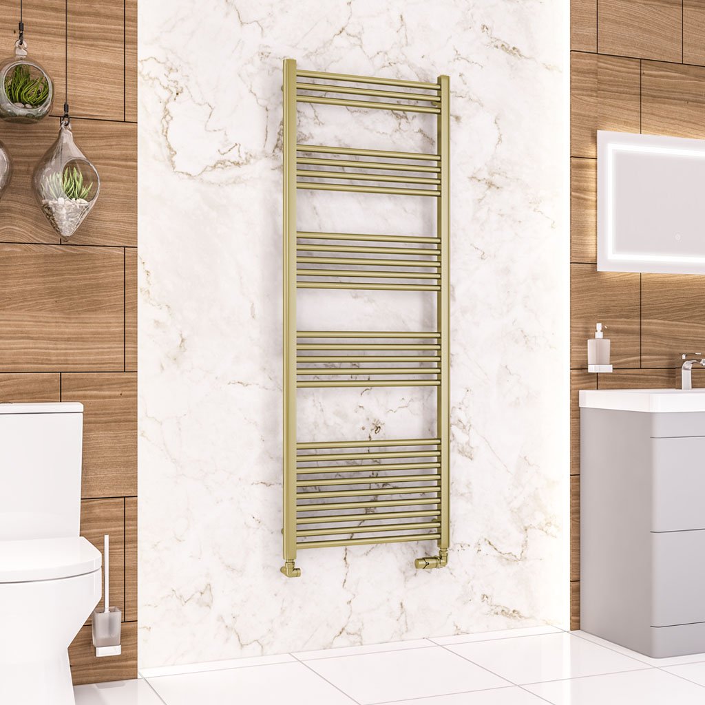 Wendover Straight Multirail 1600 x 600 - Brushed Brass