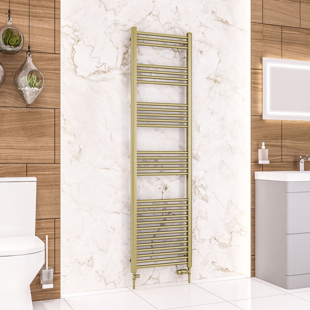Wendover Straight Multirail 1800 x 500 - Brushed Brass