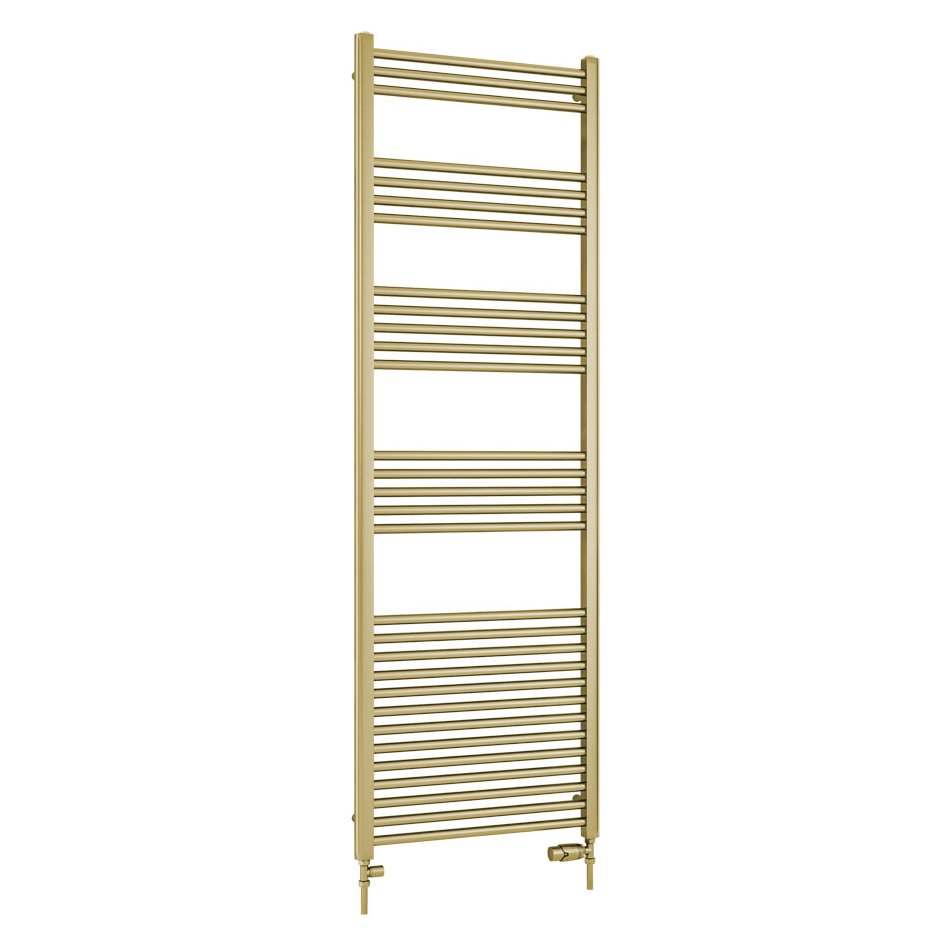 Wendover Straight Multirail 1800 x 600 - Brushed Brass