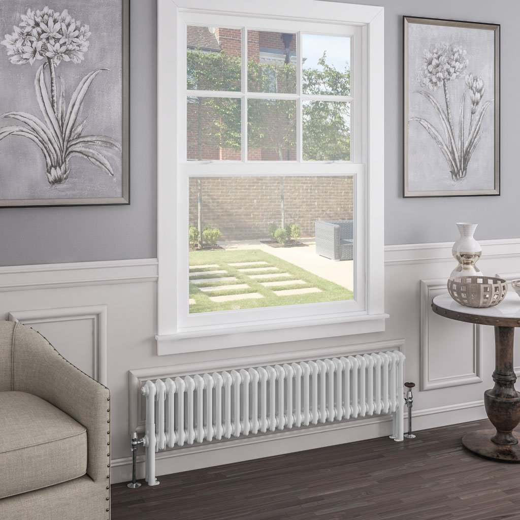 Imperia 2 Column Radiator 300 x 1370mm - Gloss White