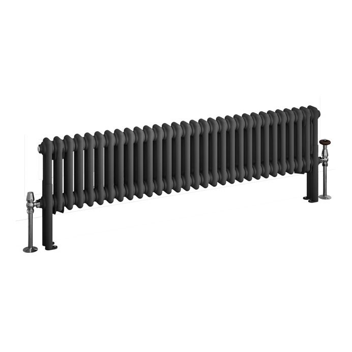 Imperia 2 Column Radiator 300 x 1370mm - Matt Anthracite