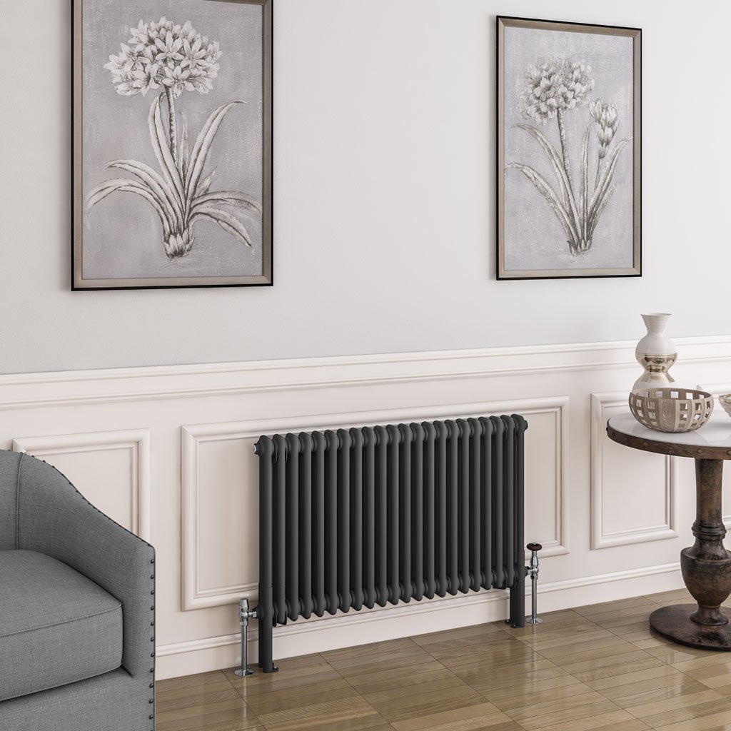 Imperia 2 Column Radiator 600 x 1010mm - Matt Anthracite