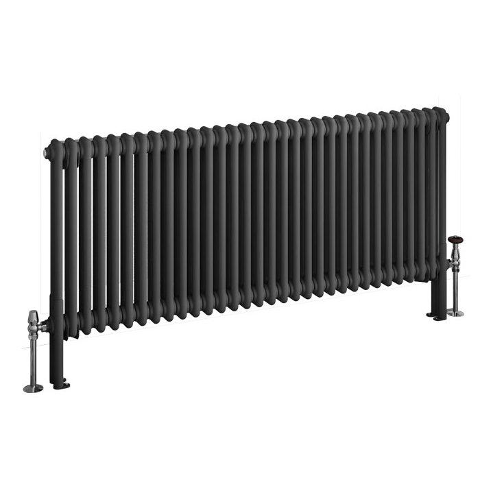 Imperia 2 Column Radiator 600 x 1460mm - Matt Anthracite