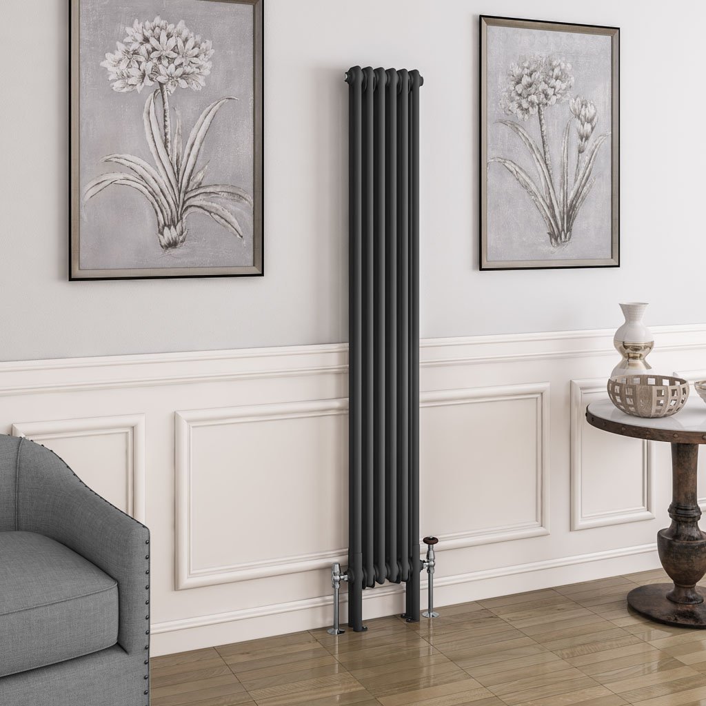 Imperia 2 Column Radiator 1800 x 290mm - Matt Anthracite