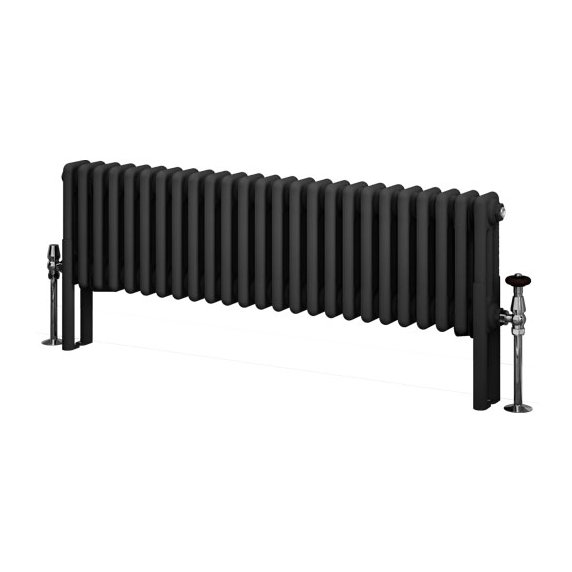 Imperia 3 Column Radiator 300 x 1145mm - Matt Anthracite