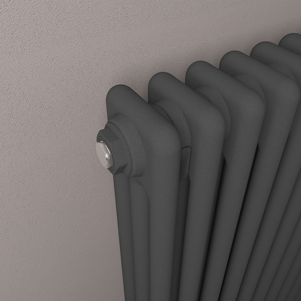 Imperia 3 Column Radiator 600 x 515mm - Matt Anthracite