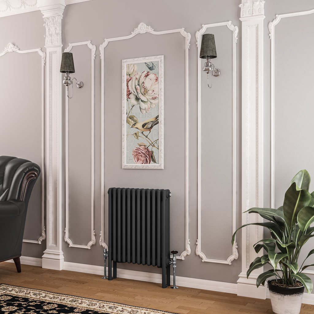 Imperia 3 Column Radiator 600 x 560mm - Matt Anthracite