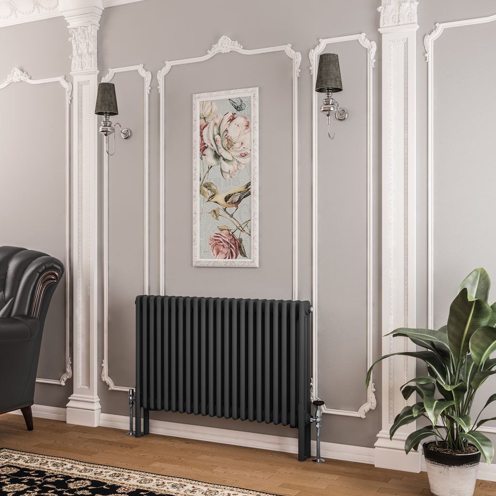 Imperia 3 Column Radiator 600 x 1010mm - Matt Anthracite