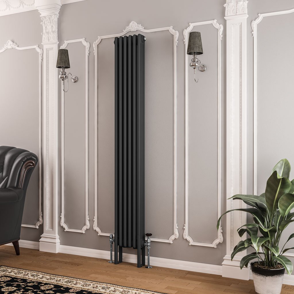 Imperia 3 Column Radiator 1800 x 290mm - Matt Anthracite