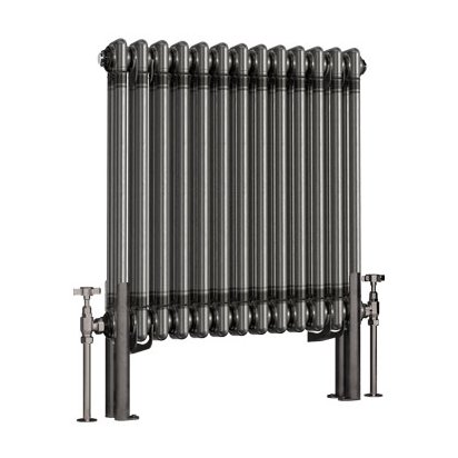 Imperia 2 Column Radiator 600 x 605mm - Bare Metal