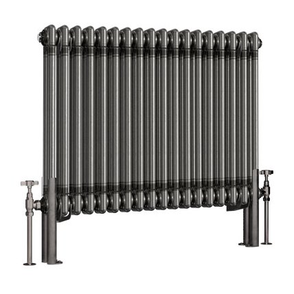 Imperia 2 Column Radiator 600 x 830mm - Bare Metal