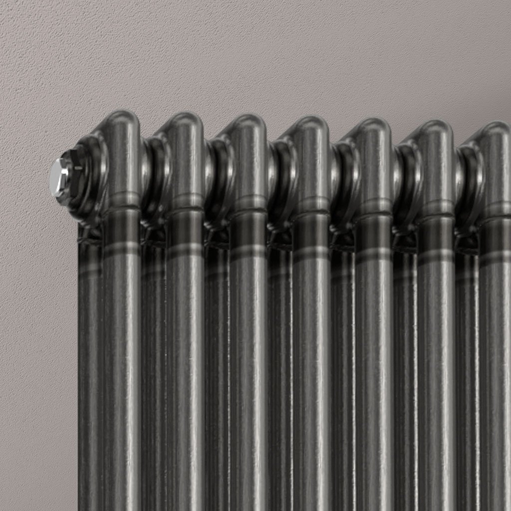 Imperia 2 Column Radiator 1800 x 470mm - Bare Metal