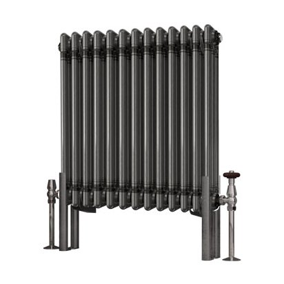 Imperia 3 Column Radiator 600 x 605mm - Bare Metal