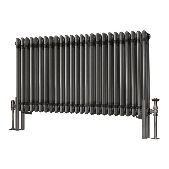 Imperia 3 Column Radiator 600 x 1145mm - Bare Metal