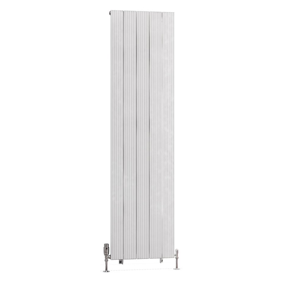 Mersey 1800 x 470 Aluminium Radiator Matt White