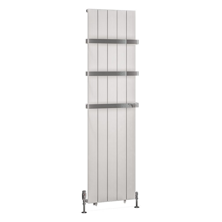 Mersey 1800 x 470 Aluminium Radiator Matt White