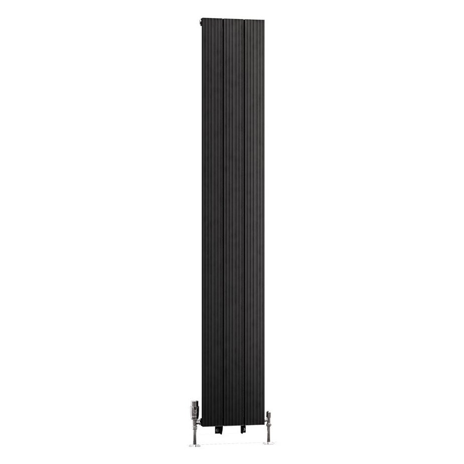 Mersey 1800 x 280 Aluminium Radiator Matt Anthracite