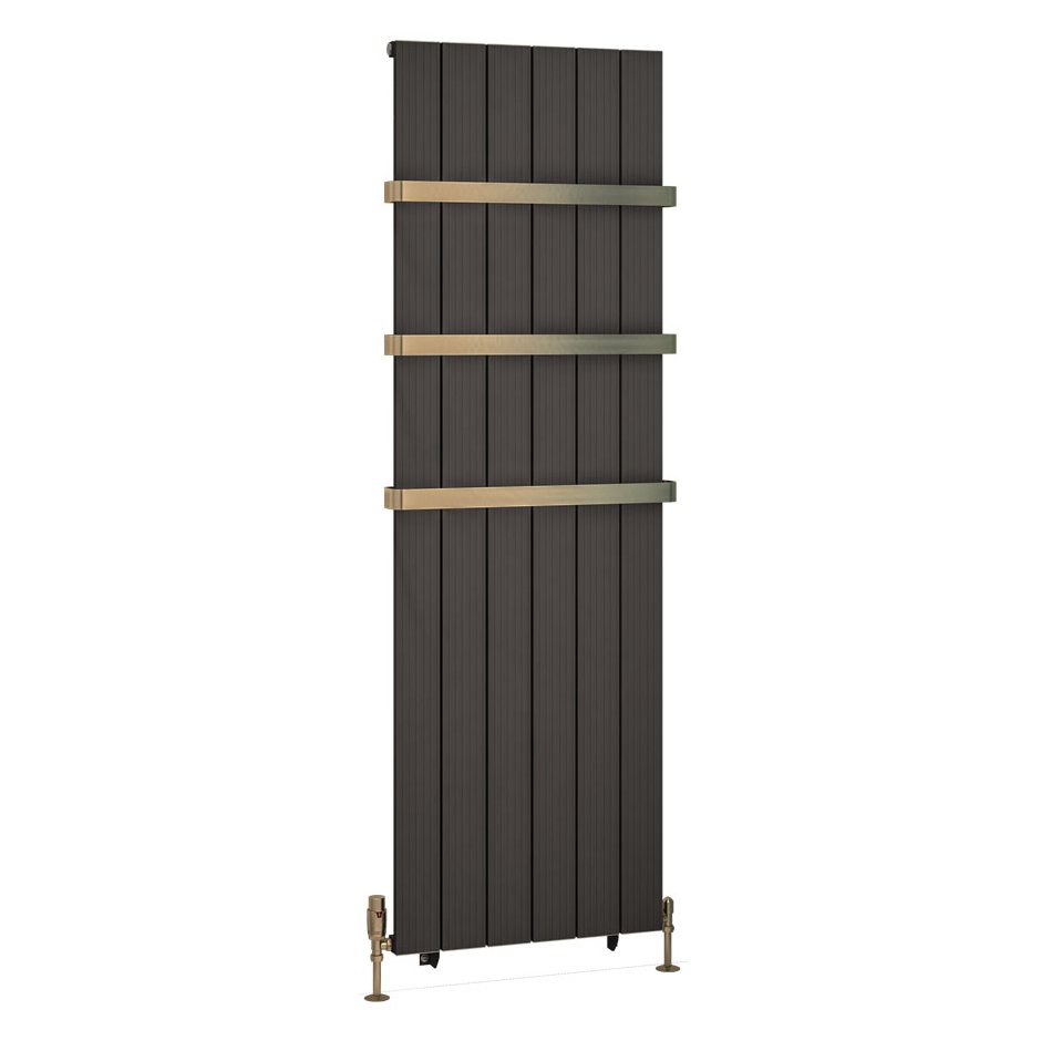 Mersey 1800 x 565 Aluminium Radiator Matt Anthracite