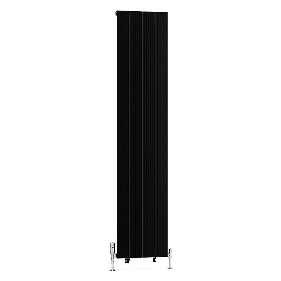 Mersey 1800 x 375 Aluminium Radiator Matt Black