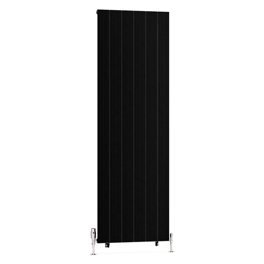 Mersey 1800 x 565 Aluminium Radiator Matt Black