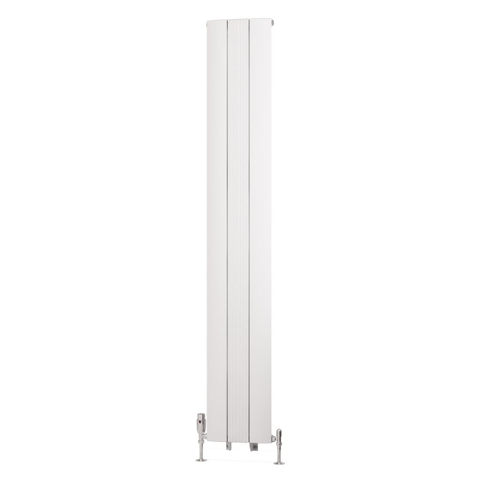 Trent 1800 x 280 Aluminium Radiator Matt White