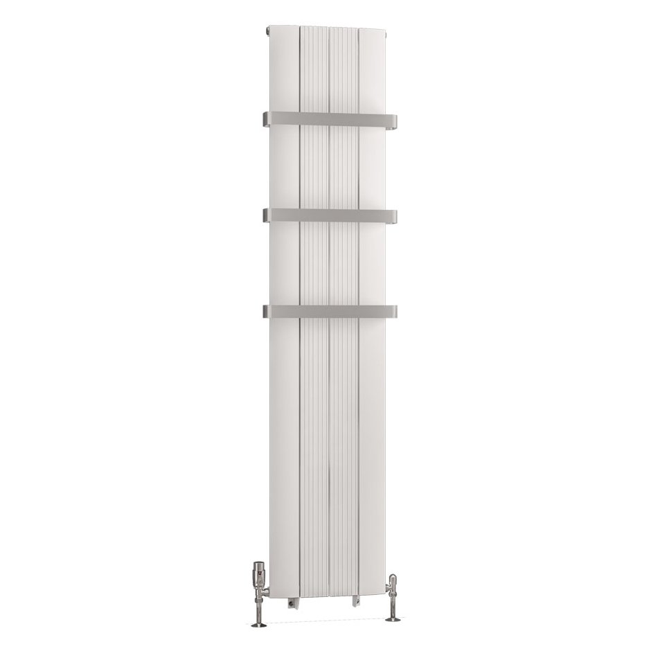 Trent 1800 x 375 Aluminium Radiator Matt White